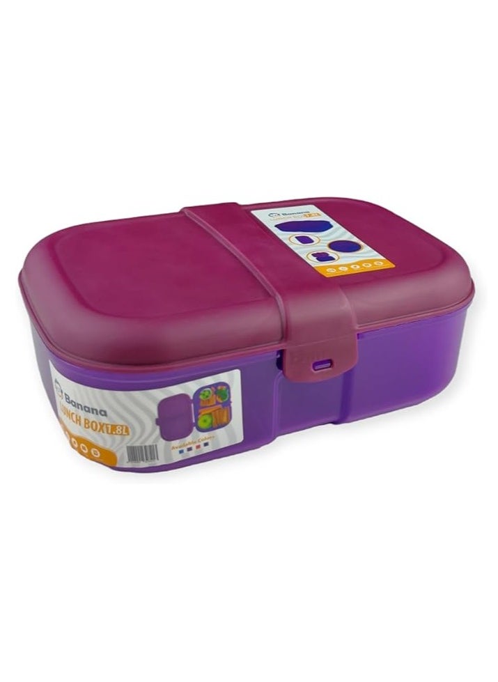 Banana Banana Lunch Box 1.8L Healthy Plastic Pp5  - Assorted Color  - Image 5