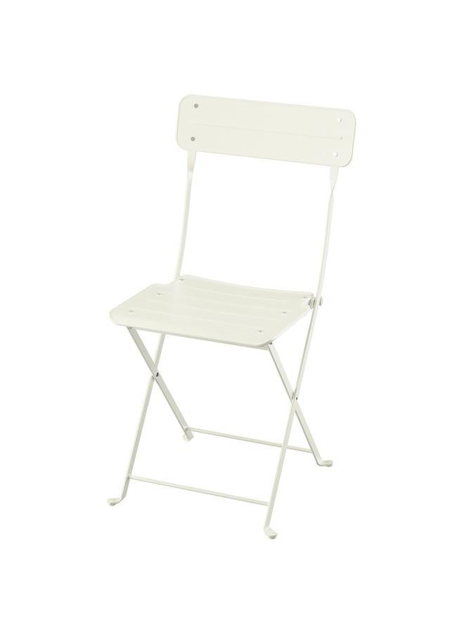erorex Folding Chair, Off-White Outdoor - Image 1