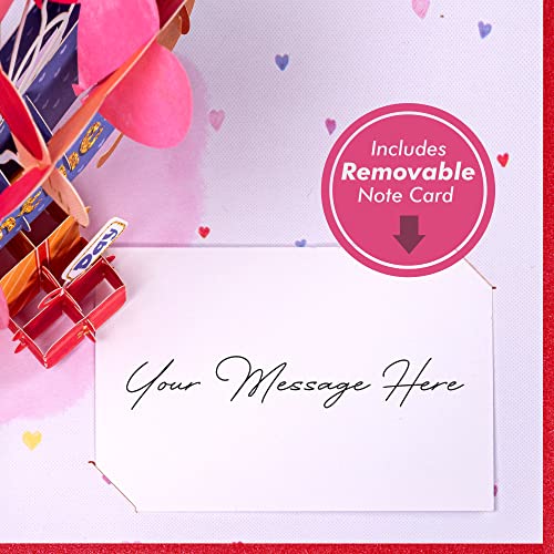 Paper Love Happy Valentine's Day Card, 3D Dog Pop Up Valentine Cards - 5" x 7" Cover - Includes Envelope and Removable Note Card - Image 5