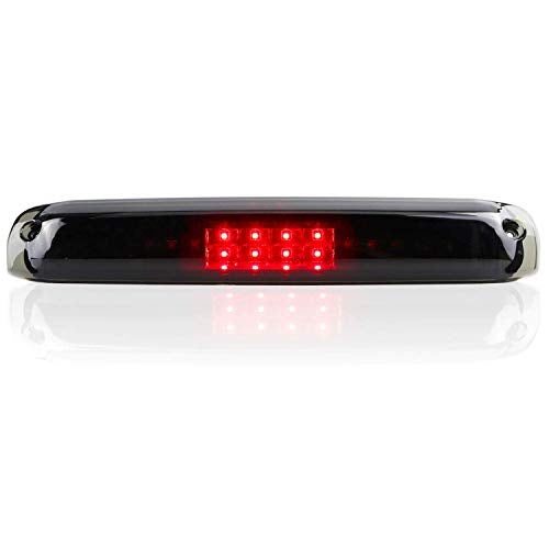 Bomusou Third Brake Light Cargo Lamp Fit for Chevrolet Silverado/GMC Sierra 1500-3500 HD 1999-2006, for Chevrolet Silverado/GMC Sierra 1500-3500 HD Classic 2007 (Black Housing Smoke Lens) - Image 2