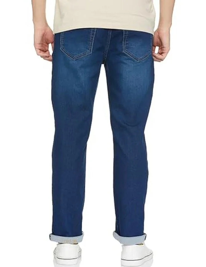 Inkd Men's Regular Fit Jeans - Mid-Rise | Cotton Blend | Contrast Stitch|  Stretchable Fabric | Classic 5 Pocket Styling