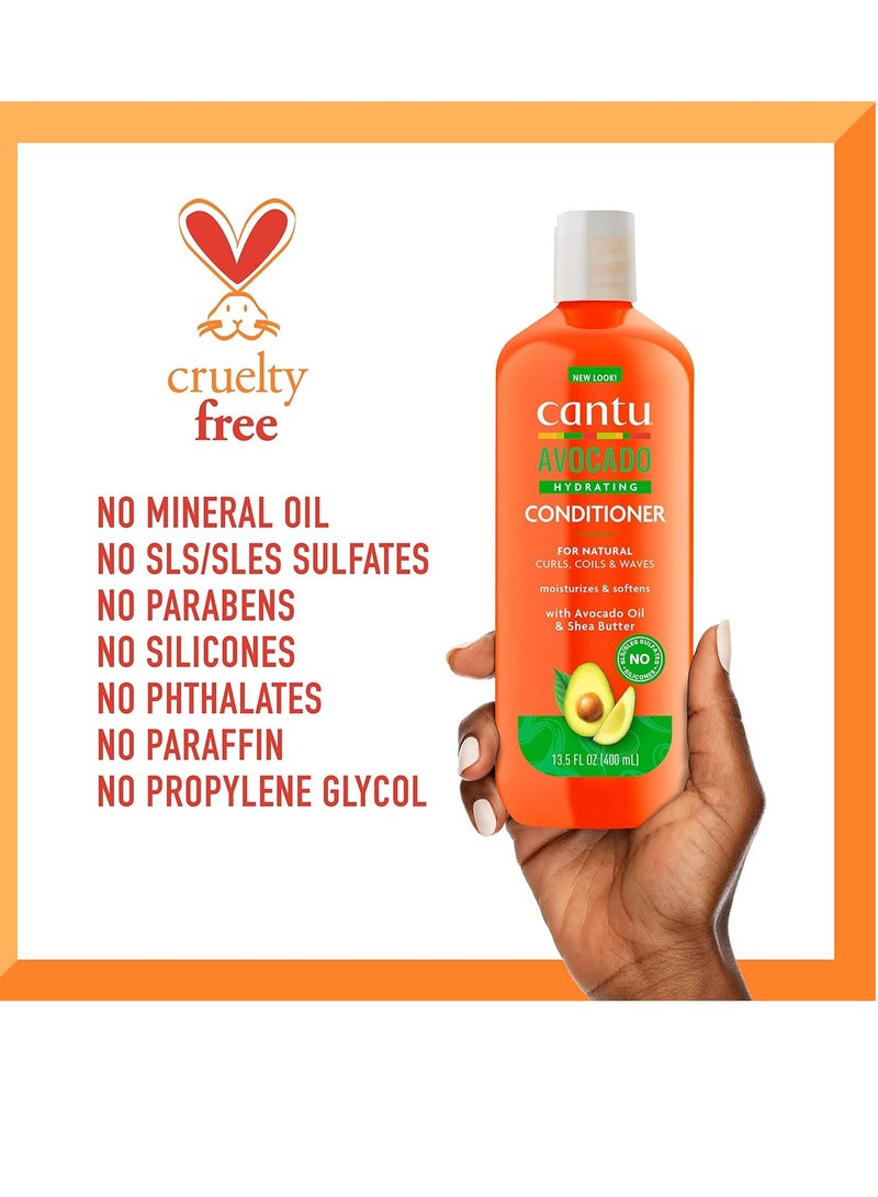 Cantu Avocado Hydrating Silicone-Free Conditioner with Pure Shea Butter - Image 2