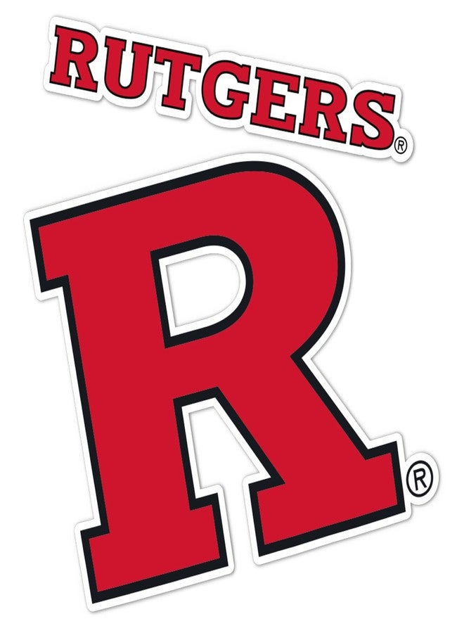 Desert Cactus Rutgers Sticker Vinyl Decal Laptop Water Bottle Car Scrapbook (4 Inch Set V1) - Image 1