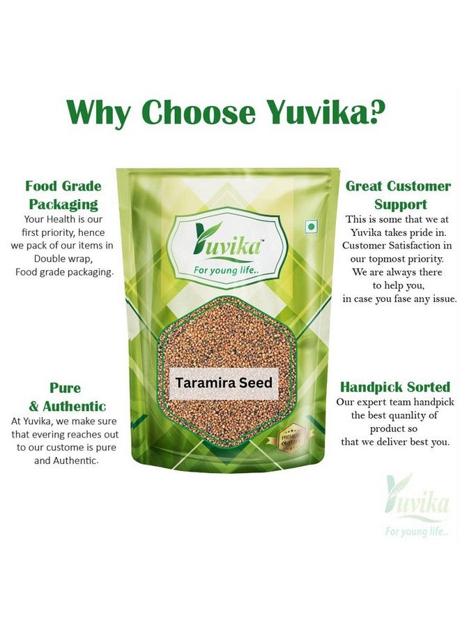 YUVIKA Taramira Seeds - Tarameera Seeds - Tara Mira Seeds - Brassica eruca (100 Grams) - Image 3