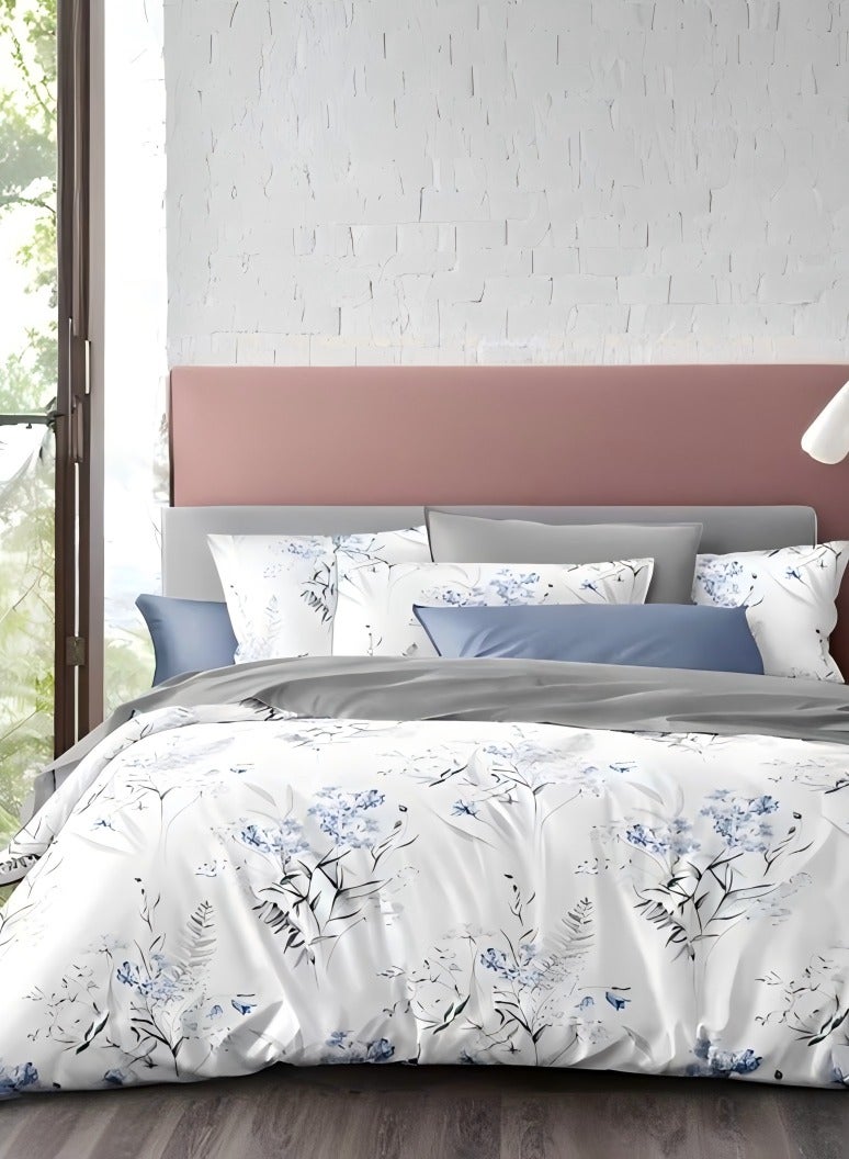 Duoduo home NEW Bedding set ,duvet cover set King Size ,6pcs set with 1 duvet cover +1 fitted sheet +4 pillow cases