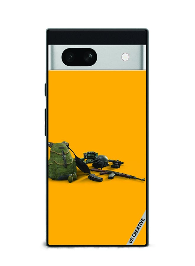 VR CREATIVE Protective Case Cover For Google Pixel 7a Pubg Weapons Design Multicolour - Image 1