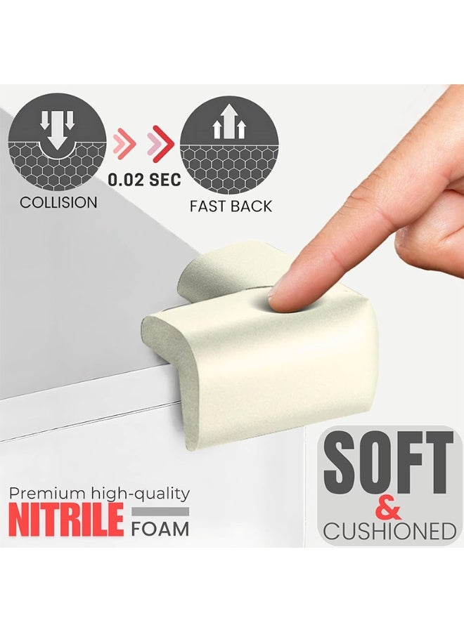 10 Pack Corner Protector Baby Proofing Edge and Corner Guards, Soft Safety Pre-Taped Rubber Foam Furniture Bumpers for Fireplace, Table, Stair, Cabinet - Image 2