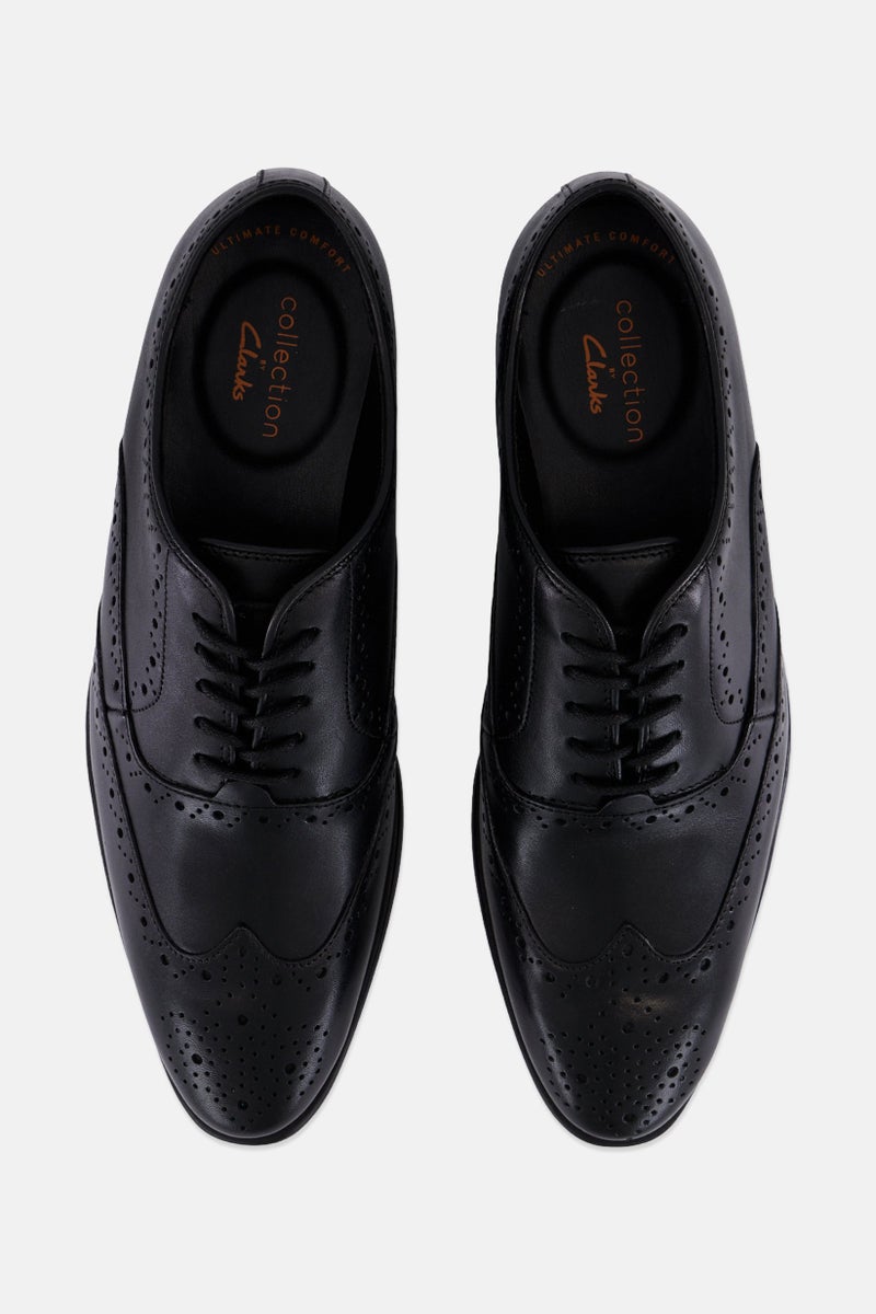 clarks Men Standard Bampton Rhodes Lace Up Formal Shoes, Black - Image 3