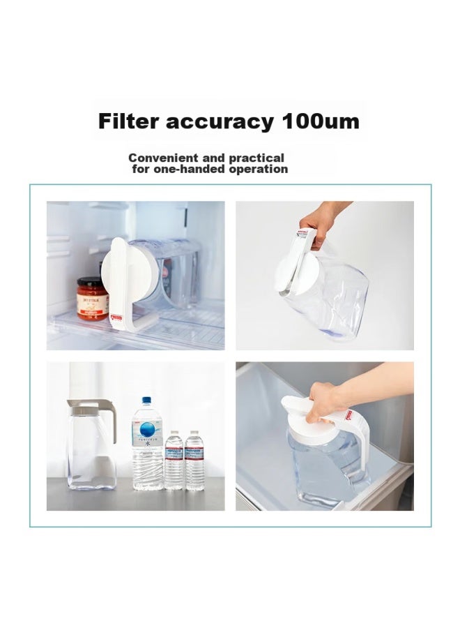 Asvel Plastic Cold Water Pitcher, Large Capacity, For Brewing Tea, Refrigerator Juice Pitcher, Food-grade, Heat-resistant, 3.1l - Image 3