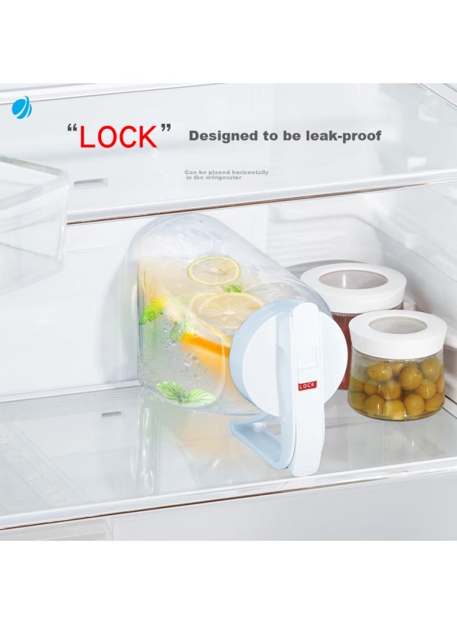 Asvel Plastic Cold Water Pitcher, Large Capacity, For Brewing Tea, Refrigerator Juice Pitcher, Food-grade, Heat-resistant, 3.1l - Image 5