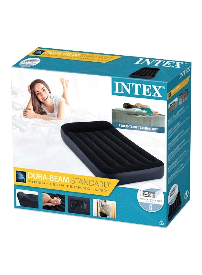 انتكس 64146 دورا بيم سرير هوائي مقاس توين قياسي قابل للنفخ مع مسند للوسادة ومنفاخ مدمج أسود 35.8 × 17.8 × 28.4 سم - Image 4