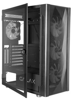 GALAX ATX PC Case (REV-06) Black, 4 ARGB cooling fan  - Image 2