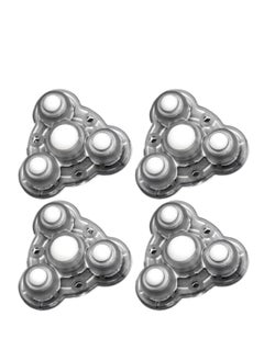 XICEN 4 PCS Self Adhesive Caster Wheels ,Swivel Wheels for Furniture ,2.4 Inch Steel Universal Wheel, 30 LBS Load Capacity Per Caster, for Appliance (with 4 Ball Bearings, Clear )  - Image 1