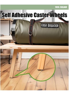 XICEN 4 PCS Self Adhesive Caster Wheels ,Swivel Wheels for Furniture ,2.4 Inch Steel Universal Wheel, 30 LBS Load Capacity Per Caster, for Appliance (with 4 Ball Bearings, Clear )  - Image 5