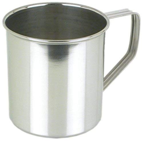 Meqstore Kitchen Mug Stainless Steel Plain Coffee Mug/Milk Mug/Juice Mug/Coffee Cups & Mugs - 1 Piece, Silver, 500 ml - Image 3