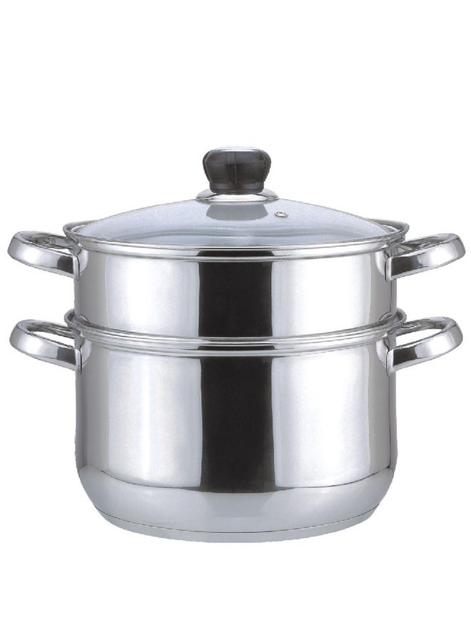 Wilson مجموعة بخار من الفولاذ المقاوم للصدأ بسمك 2، 20 سم فضي