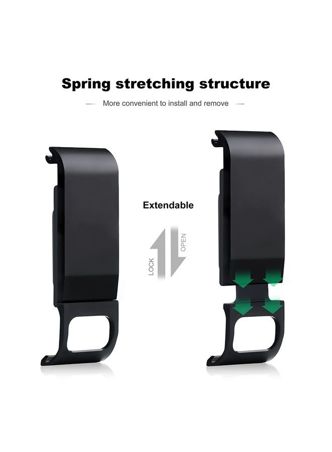 SOONSUN Aluminum Side Door Cover for GoPro Hero 9 10 11 Black Removable Replacement Battery Door Cover with Type-C Port for GoPro HERO9 HERO10 HERO11 Black Charging Without Removing Battery Door Cover - Image 1