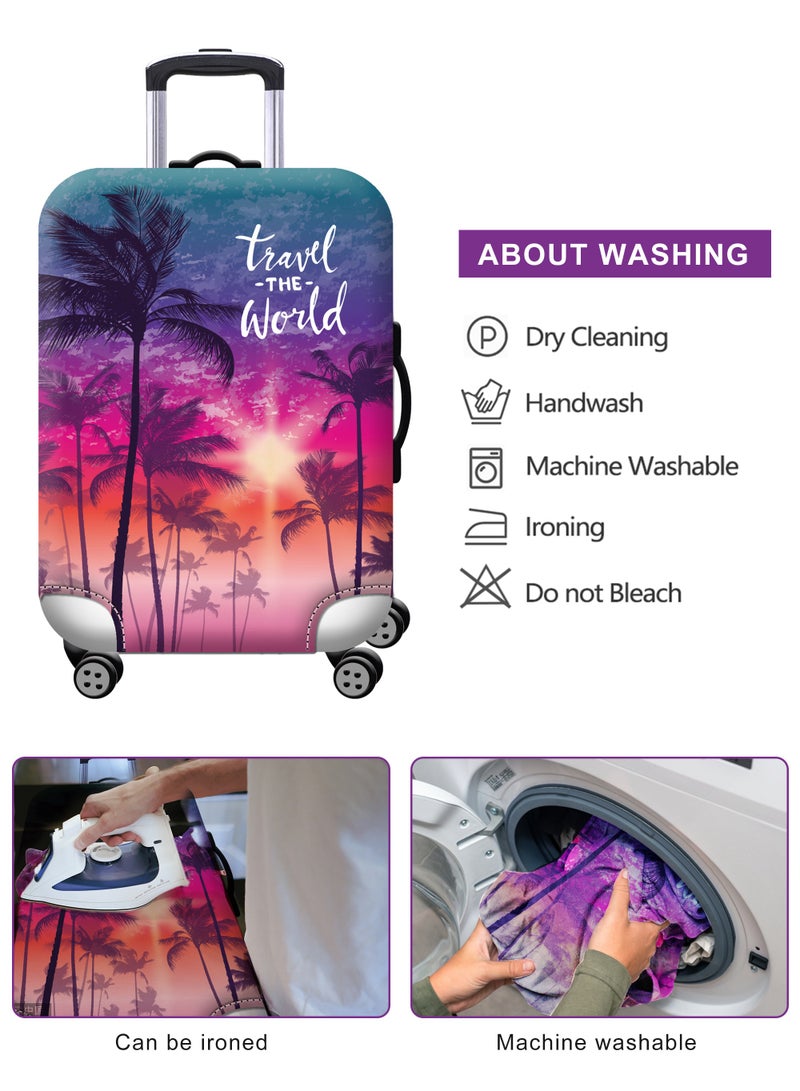 HomarKet Travel Luggage Cover Washable Suitcase Cover Suitcase Protector Anti-scratch Suitcase Cover - Image 5