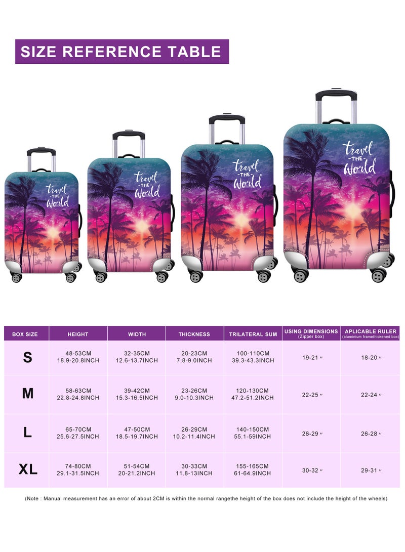 HomarKet Travel Luggage Cover Washable Suitcase Cover Suitcase Protector Anti-scratch Suitcase Cover - Image 3