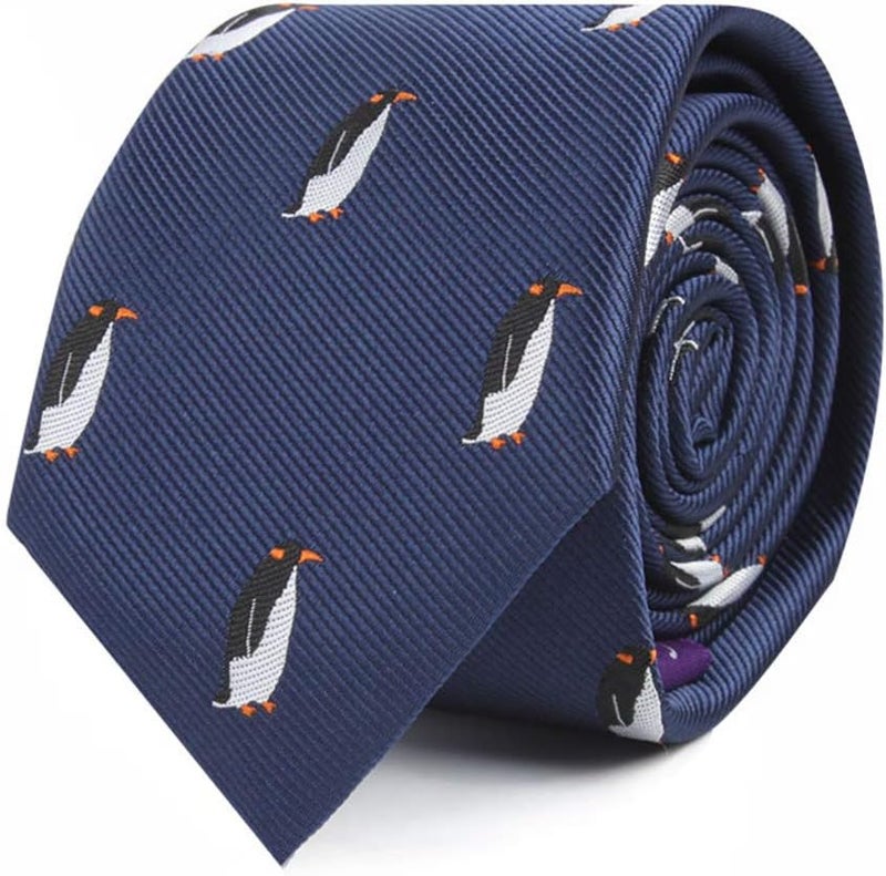 Animal Ties | Woven Skinny Neckties | Groomsmen Wedding Ties | Work Ties for Him