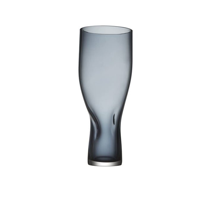 SQUEEZE CRYSTAL BLUE VASE 134 HIGH X 575 WIDE