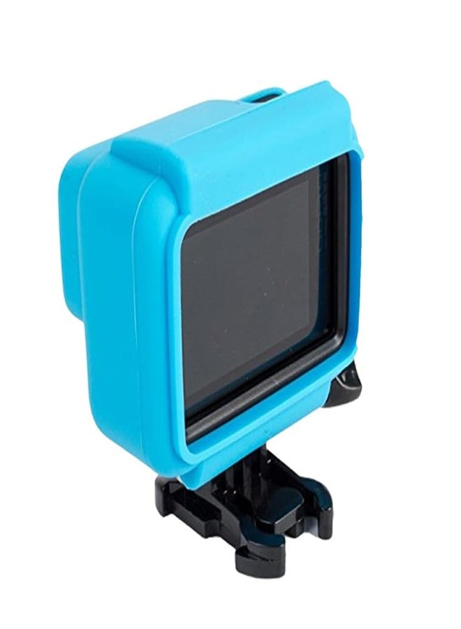 Action Pro Silicone Cover Side Frame Case Compatible with Gopro-5/6/7 Action Camera (Blue) - Image 4