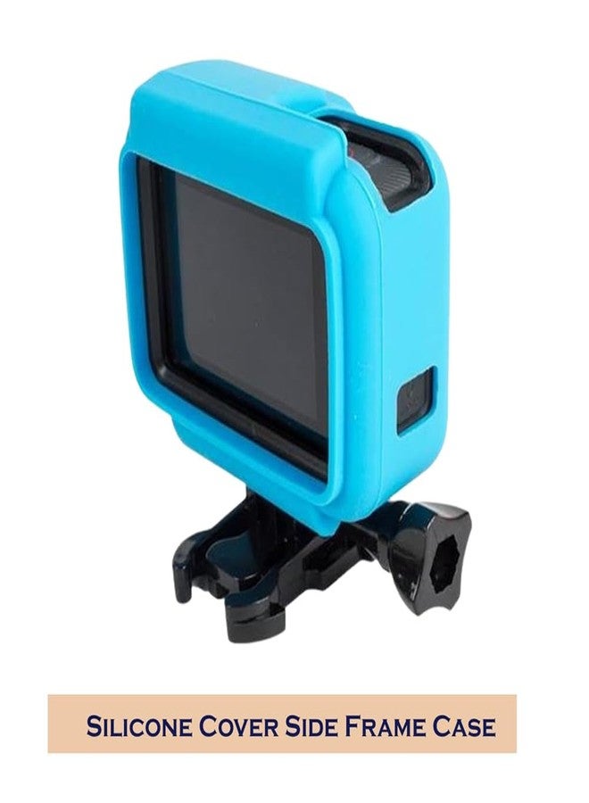 Action Pro Silicone Cover Side Frame Case Compatible with Gopro-5/6/7 Action Camera (Blue) - Image 2