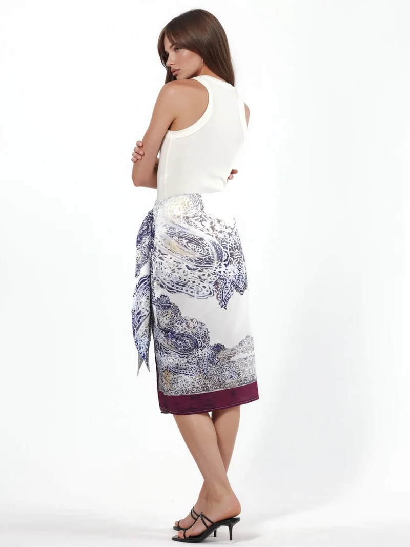 هيكاب Satin Wrap Skirt