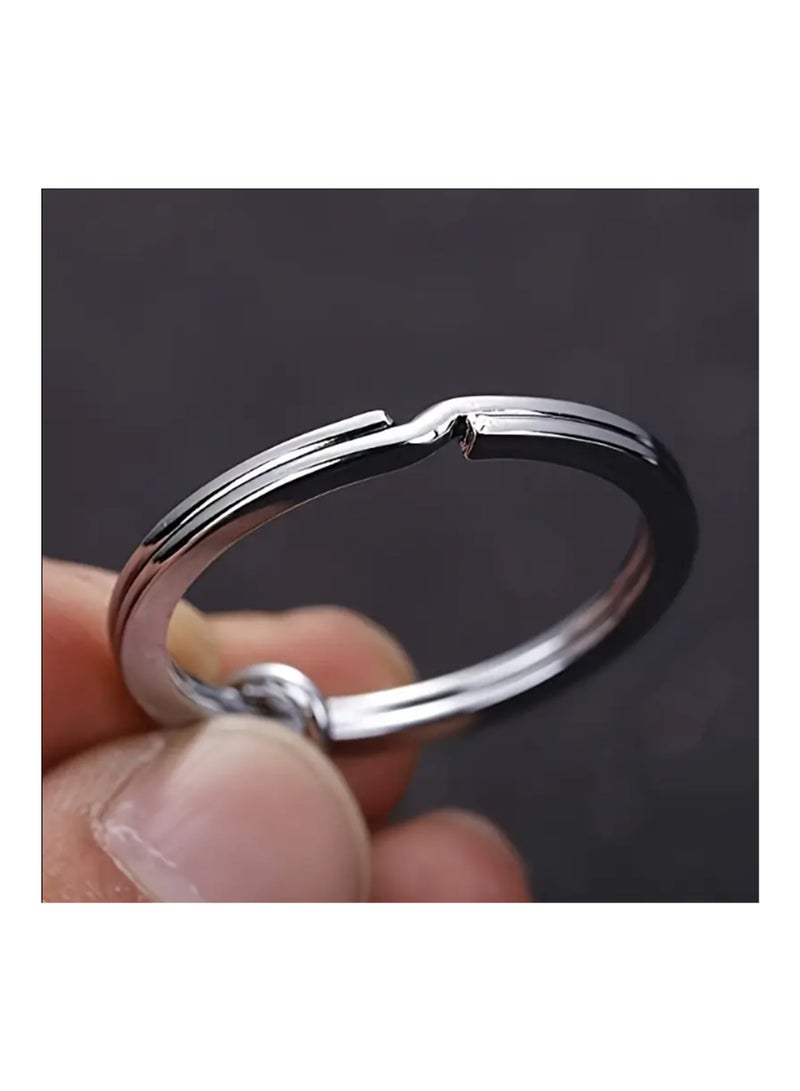 Generic 25 pcs Split Key Rings Keyrings, Key Rings Bulk, Flat Keychain Ring Split Key Ring For Home Car Keys Bag Hanging Accessories - Image 1