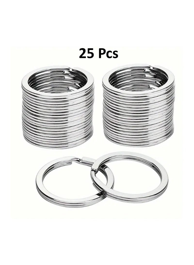 Generic 25 pcs Split Key Rings Keyrings, Key Rings Bulk, Flat Keychain Ring Split Key Ring For Home Car Keys Bag Hanging Accessories - Image 2