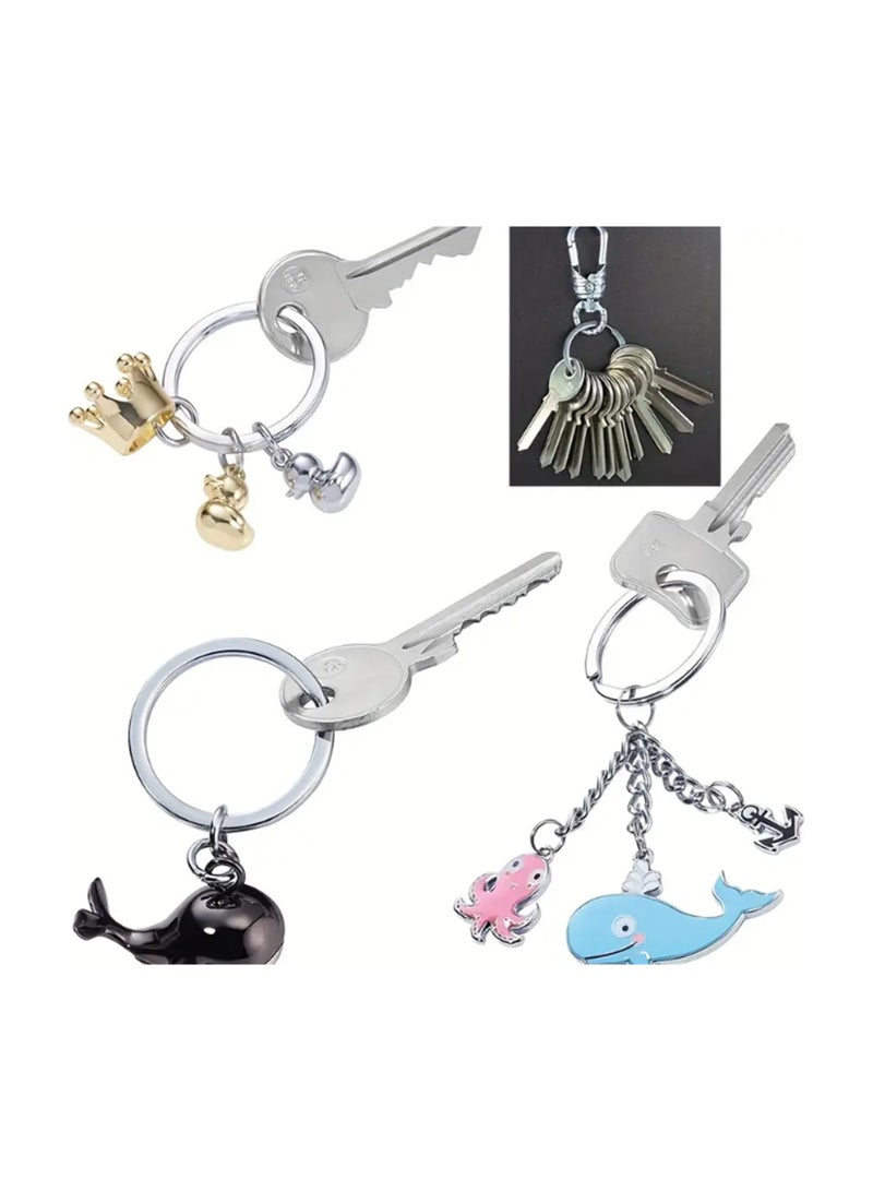 Generic 25 pcs Split Key Rings Keyrings, Key Rings Bulk, Flat Keychain Ring Split Key Ring For Home Car Keys Bag Hanging Accessories - Image 5