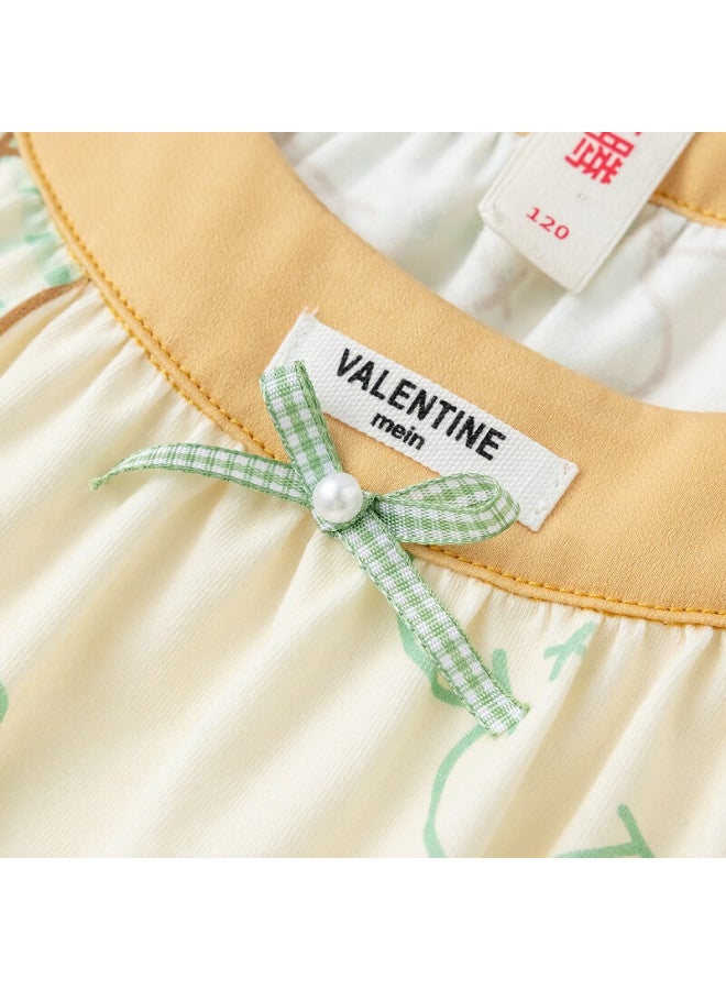 Fenton Fenteng 100% Cotton Sleep Dress For Girls New Vitality Little Rabbit Breathable Can Be Worn Outside Children's Air-conditioned Clothing - Image 4