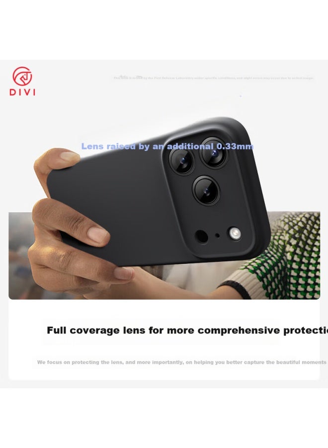 Divi Iphone 17 Pro Max Case, Apple 17 Pro Max Protective Cover, Liquid Silicone Skin-friendly Full Camera Protection Shockproof For Men And Women, Black - Image 2