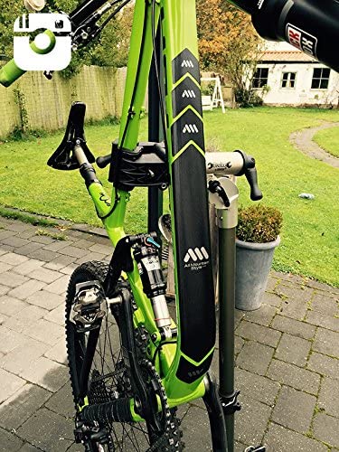 All Mountain Style Bike Frame Protector Extra - Universal Fit, 10-Piece Set for Down Tube, Chainstay, Cable Wear, High-Impact Honeycomb PVC - Image 2