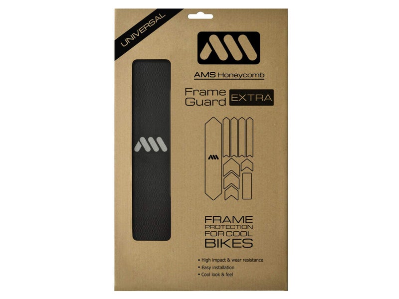 All Mountain Style Bike Frame Protector Extra - Universal Fit, 10-Piece Set for Down Tube, Chainstay, Cable Wear, High-Impact Honeycomb PVC - Image 1