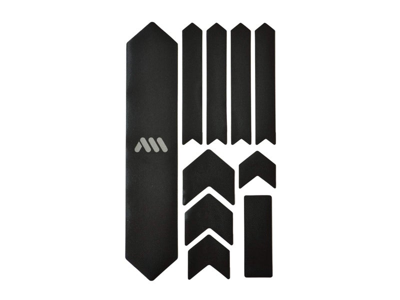 All Mountain Style Bike Frame Protector Extra - Universal Fit, 10-Piece Set for Down Tube, Chainstay, Cable Wear, High-Impact Honeycomb PVC - Image 3