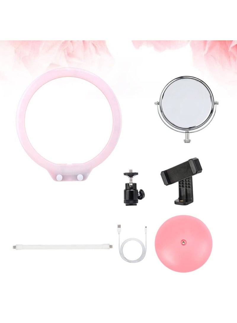 Y&D SYOSI 7Pcs Portable Mini Desk Set, Selfie Ring Makeup, Fill Light Video Lighting Clip Camera Circle with  - Image 2