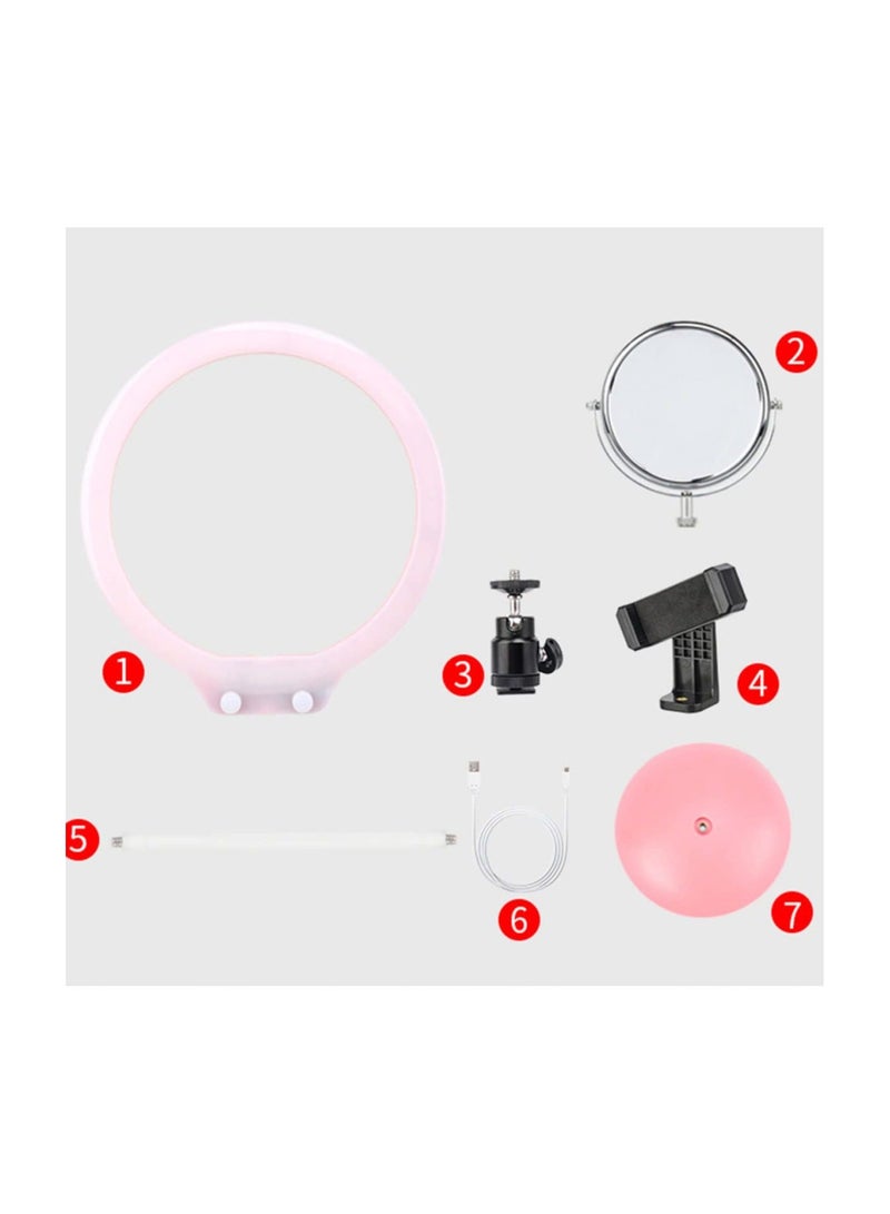 Y&D SYOSI 7Pcs Portable Mini Desk Set, Selfie Ring Makeup, Fill Light Video Lighting Clip Camera Circle with  - Image 5