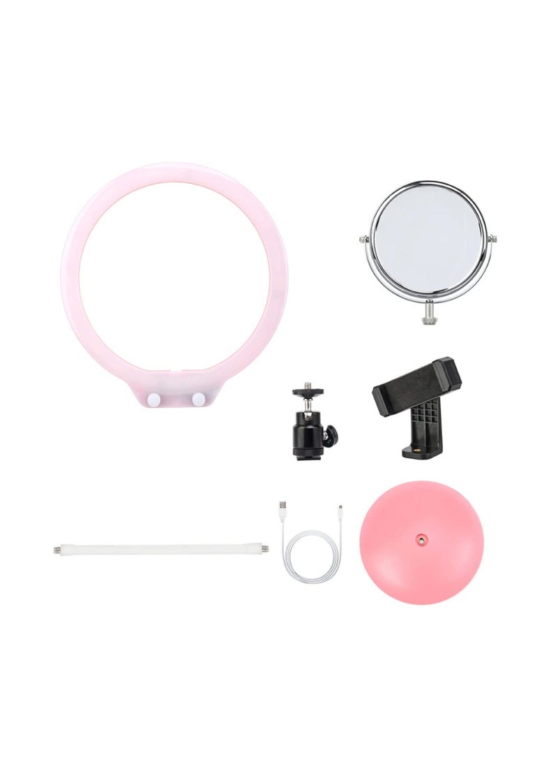 Y&D SYOSI 7Pcs Portable Mini Desk Set, Selfie Ring Makeup, Fill Light Video Lighting Clip Camera Circle with  - Image 1