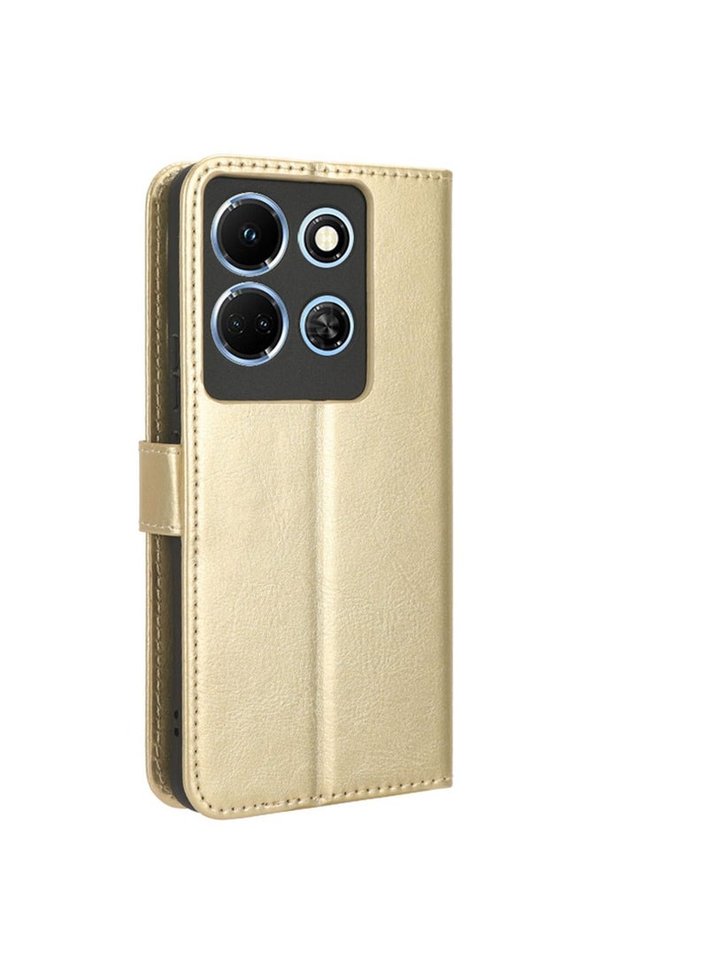 Infinix Note 30 5G/X6711 Phone Case Cover with Full Body Camera Len Protector PU Leather Wallet Card Holder Shockproof Protective Back Cover with Release Hand Phone Holder Daily Video Kickstand  - Image 5