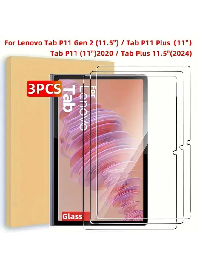 Premium HD Tempered Glass Screen Protector 3 Pack For Tab Plus 11 5 Inch - Image 1