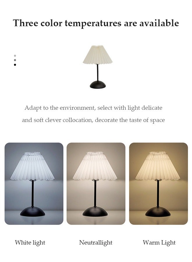 DUNISO Bedside table lamp, USB bedroom lamp, multifunctional LED desk lamp reading lamp, three color multi-level adjustable, suitable for living room, study, bedroom and office - Image 3