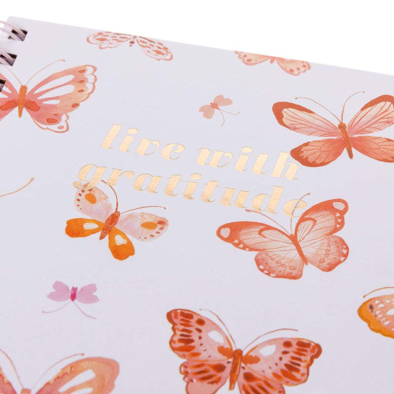 Graphique Hardbound Spiral Journal | Butterfly Design | Premium Paper | Notebook | Diary | Lists | Record Month and Date | Great Gift | 160 Ruled Pages | 6.25â€ x 8.25â€ - Image 3