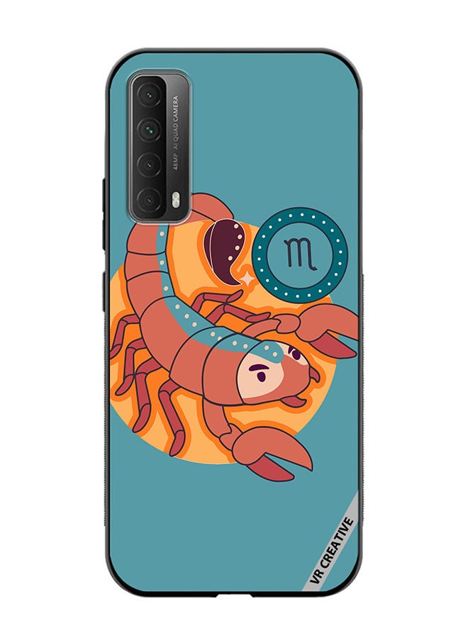 VR CREATIVE Protective Case Cover For Huawei Y7a The Scorpion Zodiac Signs Design Multicolour - Image 1