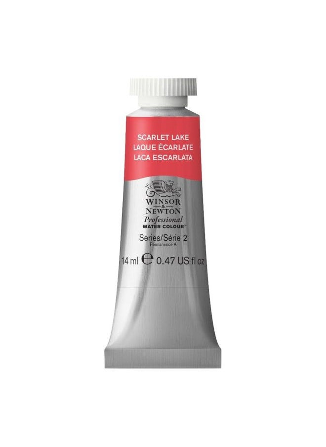 WINSOR & NEWTON Professional Water Colour Paint, 0.47-oz Tube, Scarlet Lake  - Image 1
