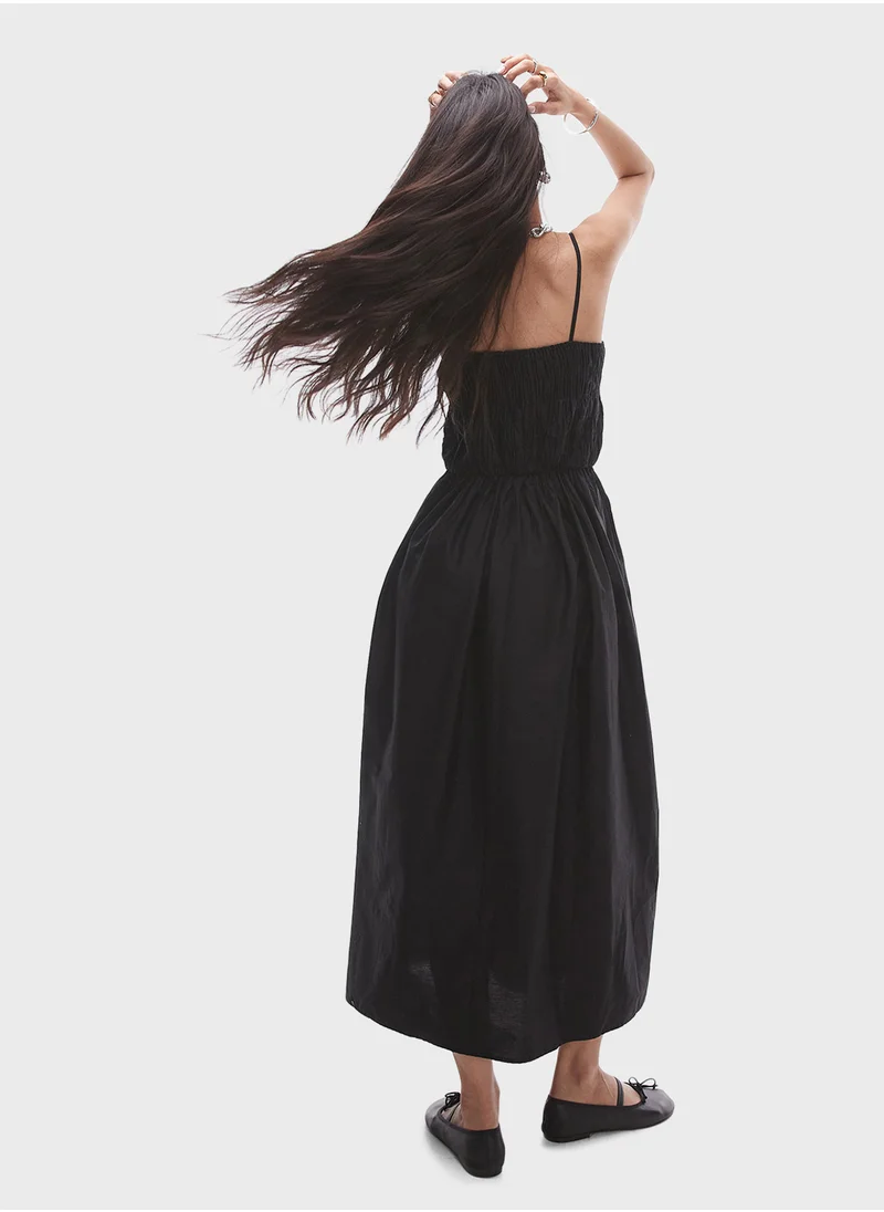 TOPSHOP Plisse Bandeau Dress