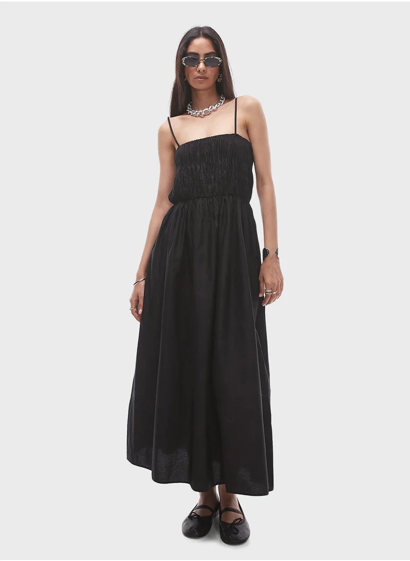 TOPSHOP Plisse Bandeau Dress