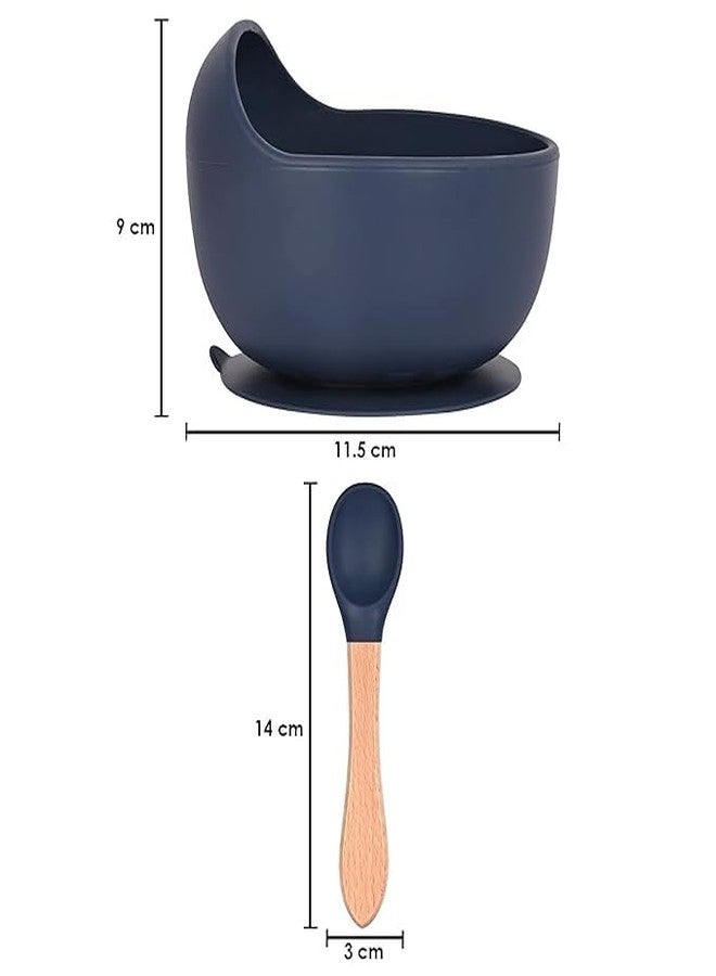 NOWFLY Silicone Bowl Blue with Spoon - Image 3