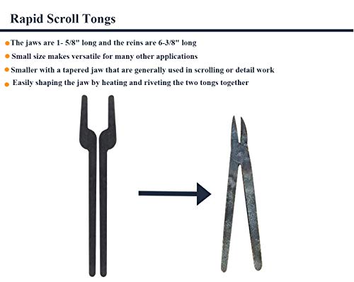 Haocute Rapid Tongs Bundle Set 6 Type of Tong Bundles Set DIY Rapid Tongs Comes with Rivet for Beginner Futher Smithing - Image 5
