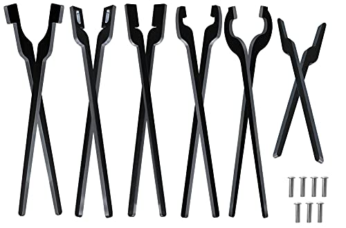 Haocute Rapid Tongs Bundle Set 6 Type of Tong Bundles Set DIY Rapid Tongs Comes with Rivet for Beginner Futher Smithing - Image 1